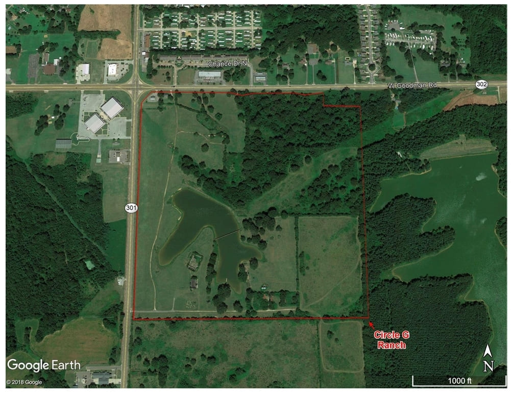 Plan du Circle G Ranch